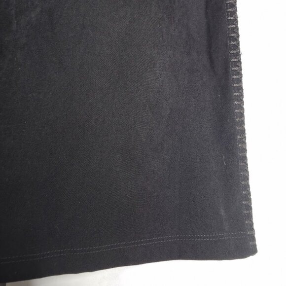 Vintage Divine Skirt Women’s M Black Faux Suede Maxi Long Whipstitch Trim USA - Picture 5 of 10